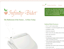 Tablet Screenshot of infinitybidet.com